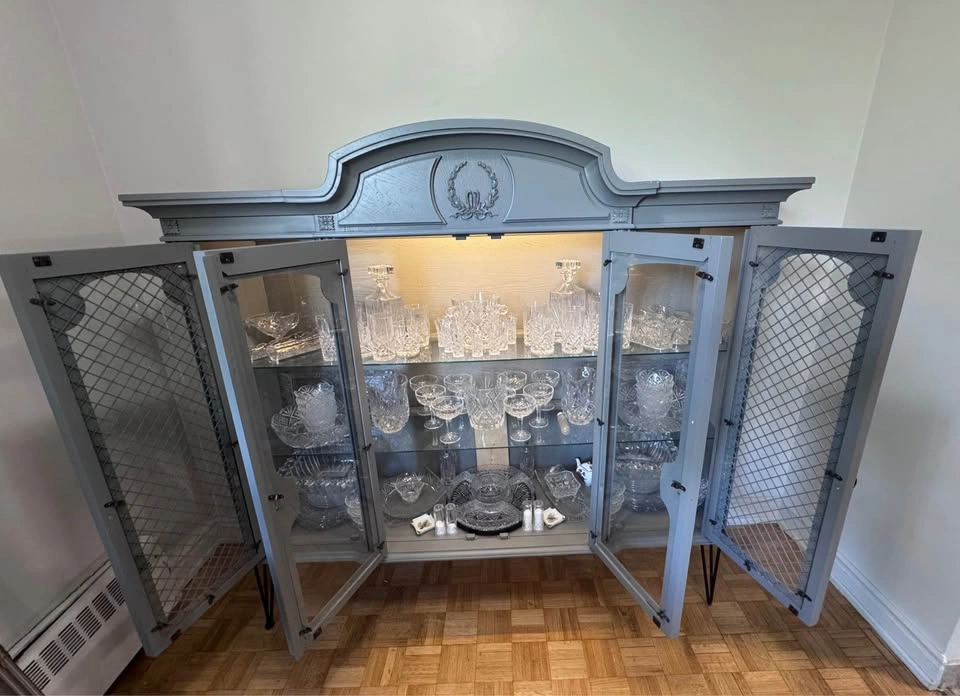 Grey Display Cabinet Hutch - photo 2