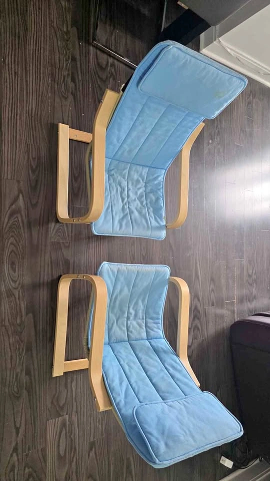 Pair of Kids IKEA POANG Armchairs
