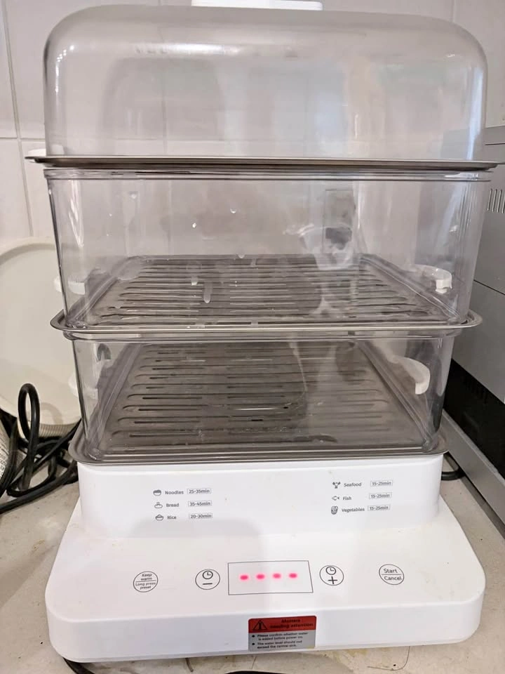 3-Tier Electric Food Steamer – Good Condition