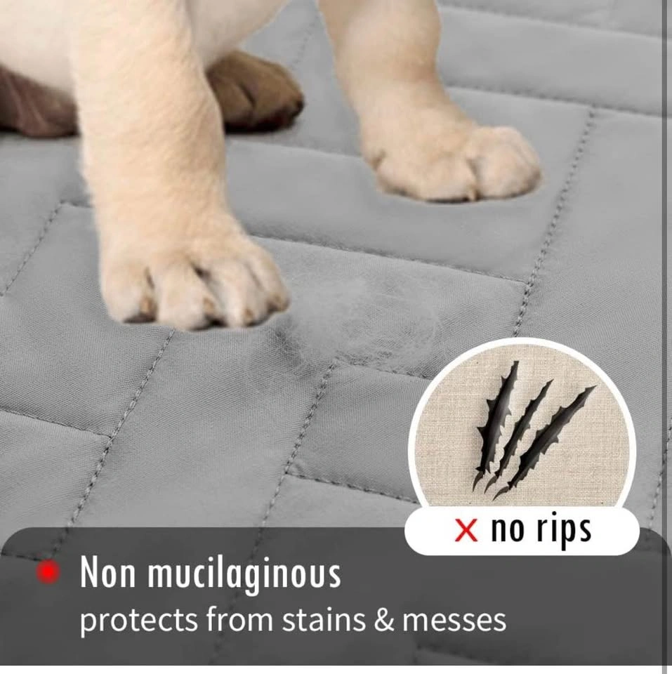 Like-New Waterproof Pet Couch Cover / Furniture Protector – Grey - photo 5