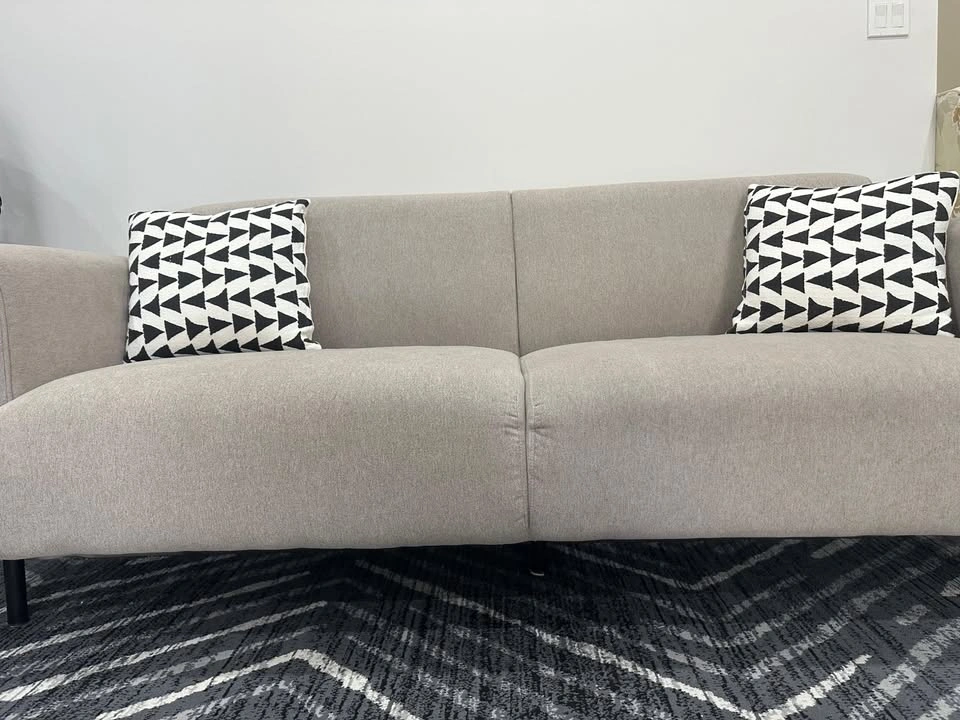 Stylish 3-Seater Sofa – Beige | Modern & Comfortable - photo 2
