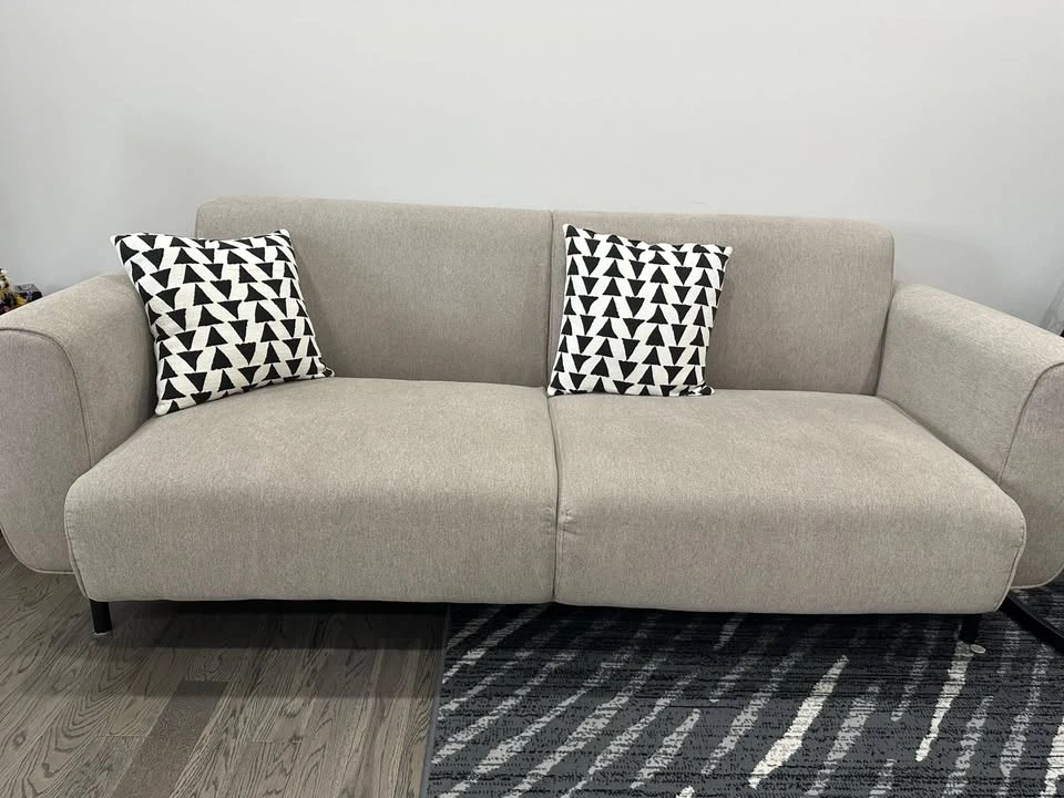 Stylish 3-Seater Sofa – Beige | Modern & Comfortable - photo 4