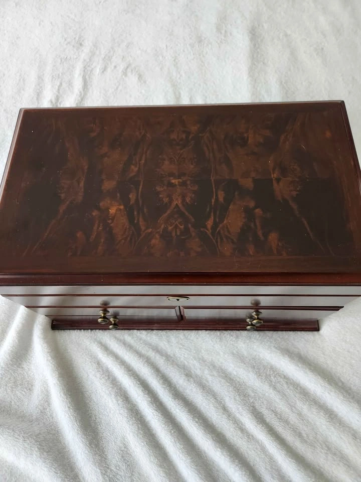 Bombay Wooden Jewelry Box with Drawers - photo 2