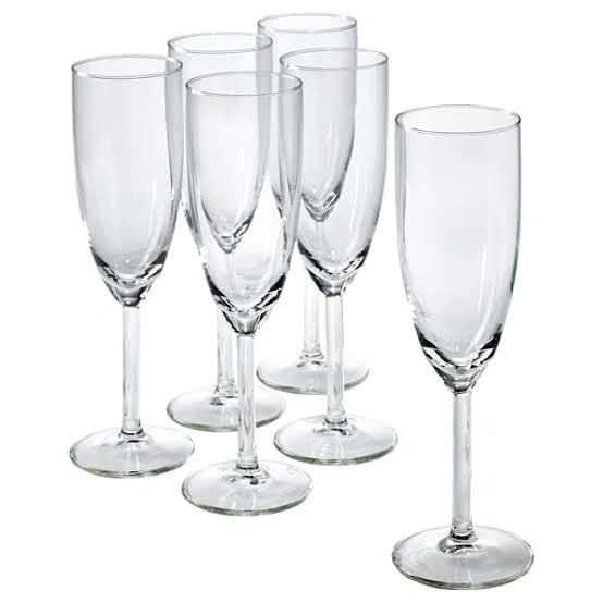 Set of 12 IKEA SVALKA Champagne Glasses