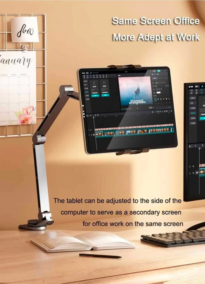 ❤️ Heavy Duty Aluminum Tablet Stand - 360° Rotating Base - photo 2