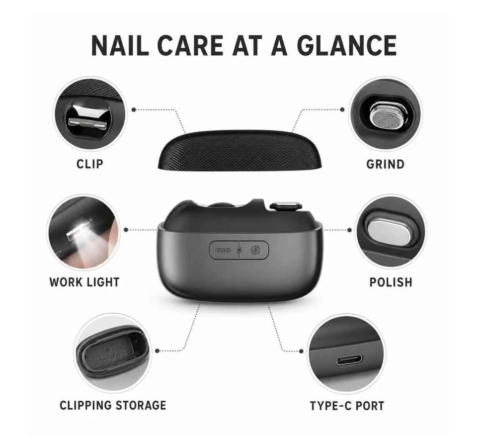 Electric Nail Clipper and Polisher - photo 3