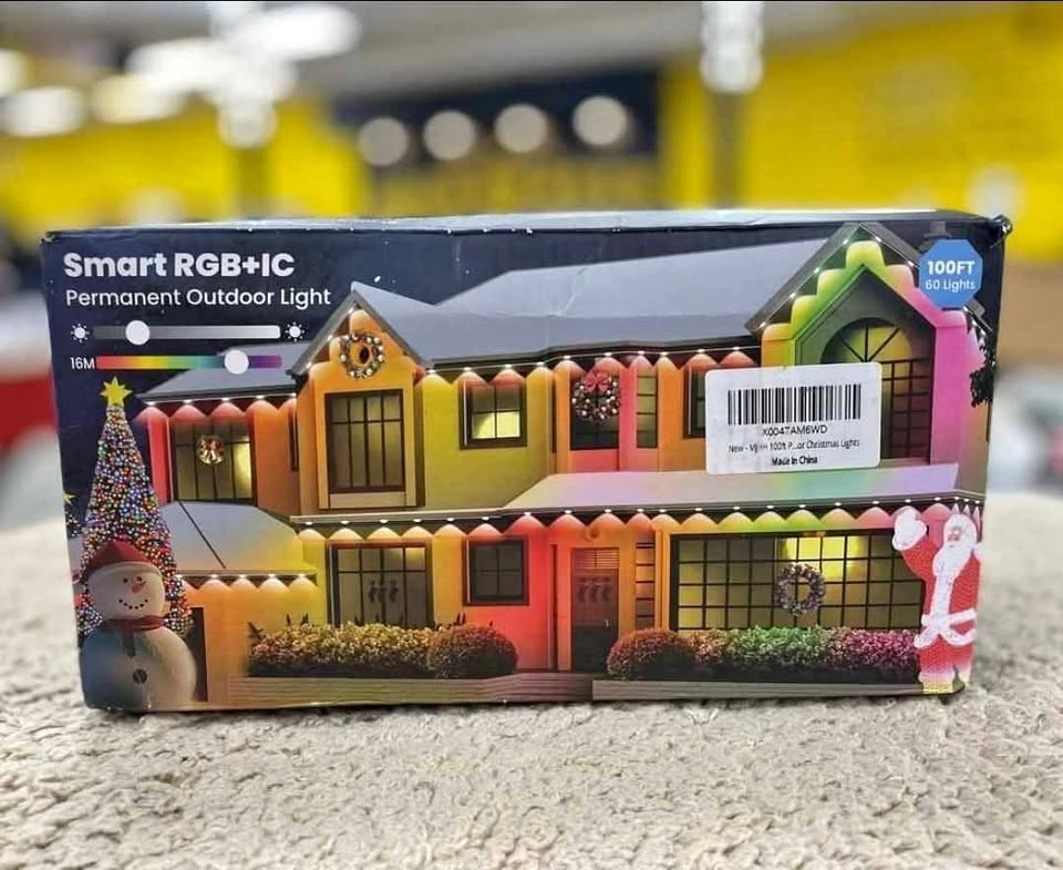 ❤️ 100ft Smart RGB+IC Permanent Outdoor Holiday Track Lights