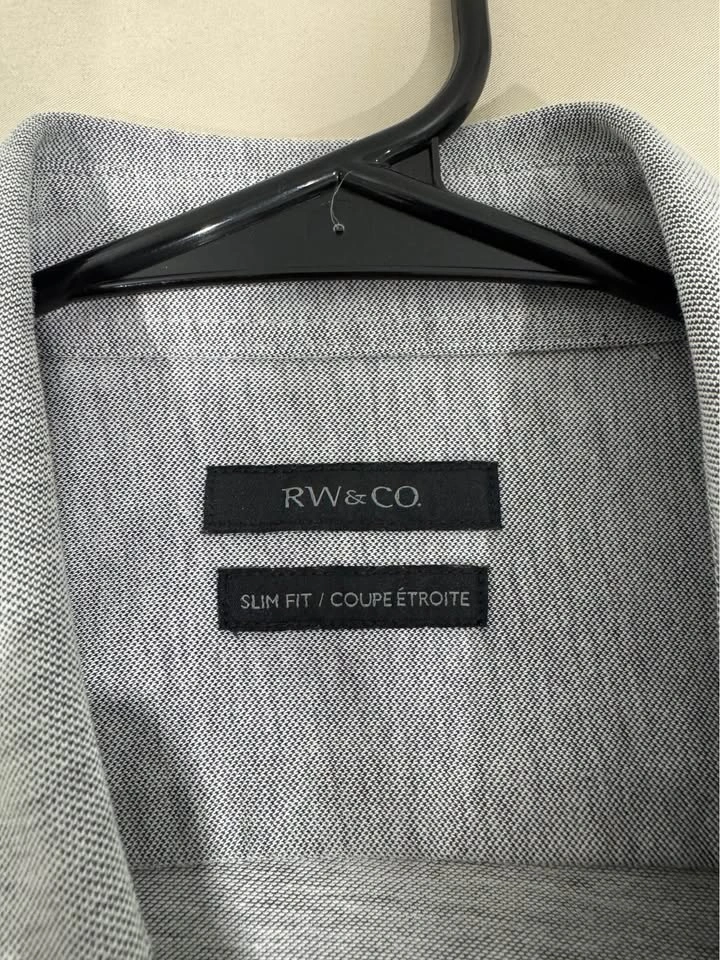 RW&CO Slim Fit Shirt – Grey – Small/Medium – Excellent Condition - photo 3