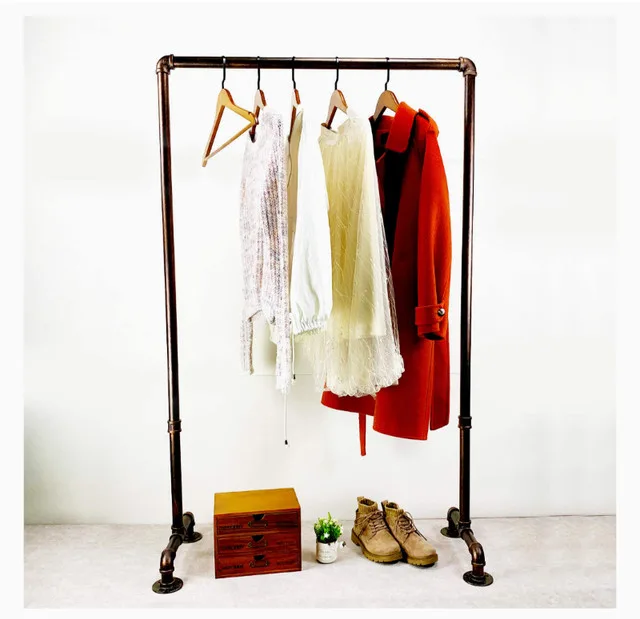 Womio Industrial Pipe Clothing Rack image indicator(4)