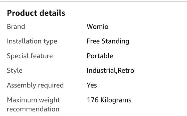 Womio Industrial Pipe Clothing Rack image indicator(6)