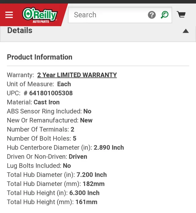 Rotor for sale image indicator(3)
