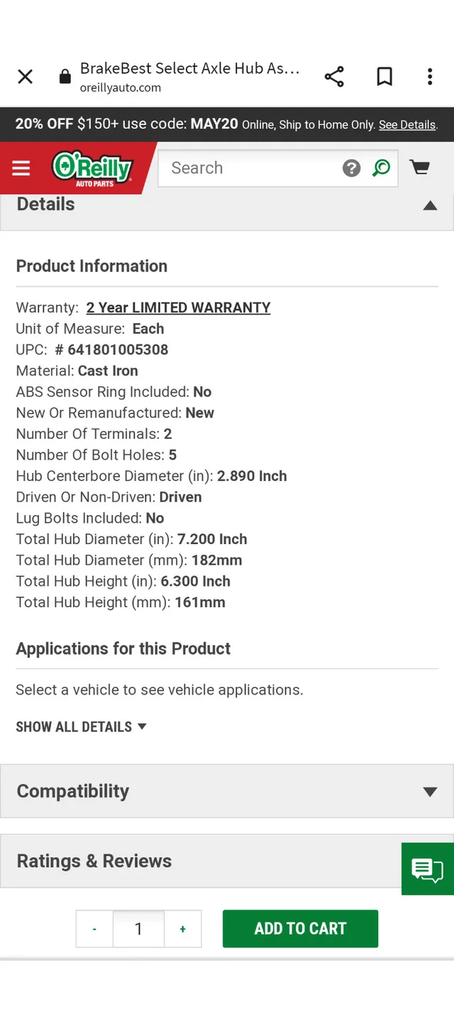Rotor for sale image indicator(4)