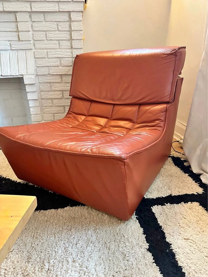 Vintage Italian Leather Chair