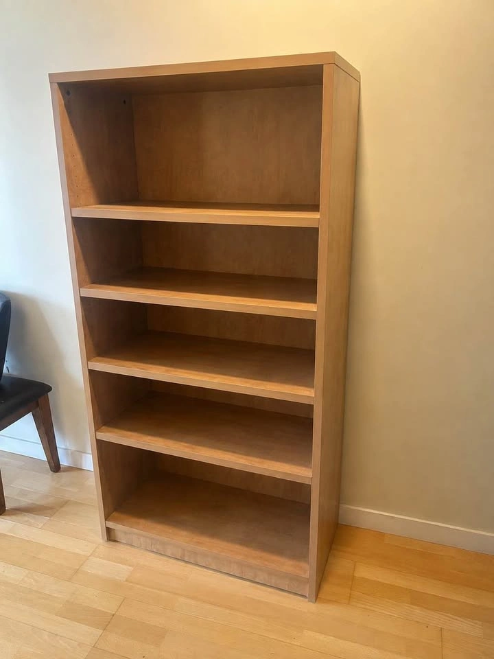 5-Shelf Wood Grain Bookcase - photo 2