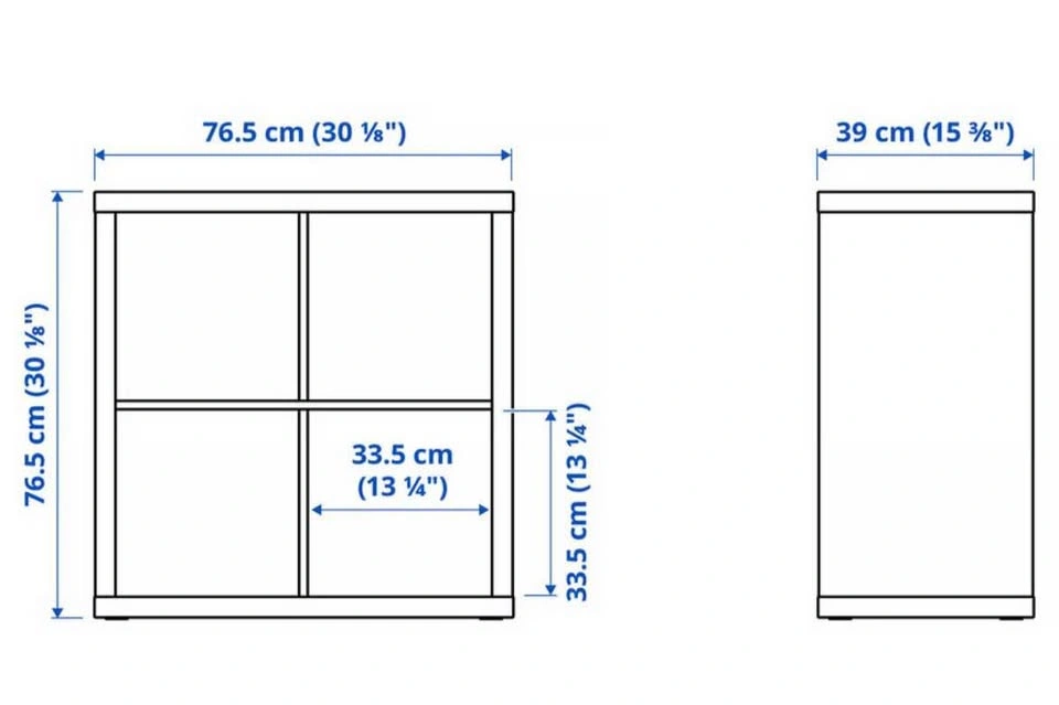 IKEA Kallax 2x2 Cube Shelf - photo 4
