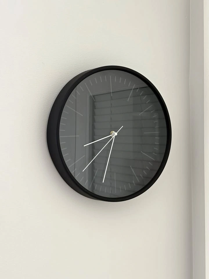 Minimal Black Wall Clock