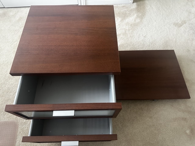 ikea hopen nightstand with drawers - photo 2