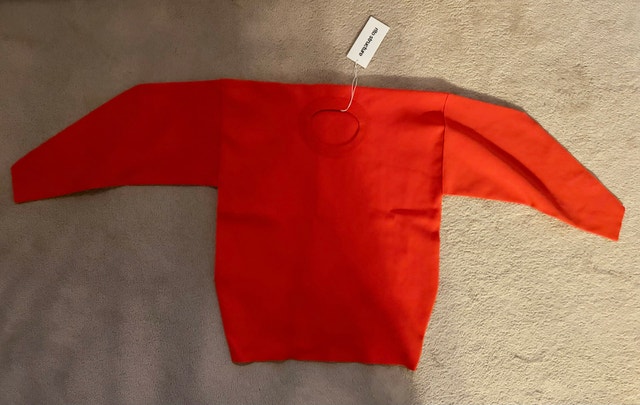 Rito Structure Oversize Orange Sweatshirt Size S