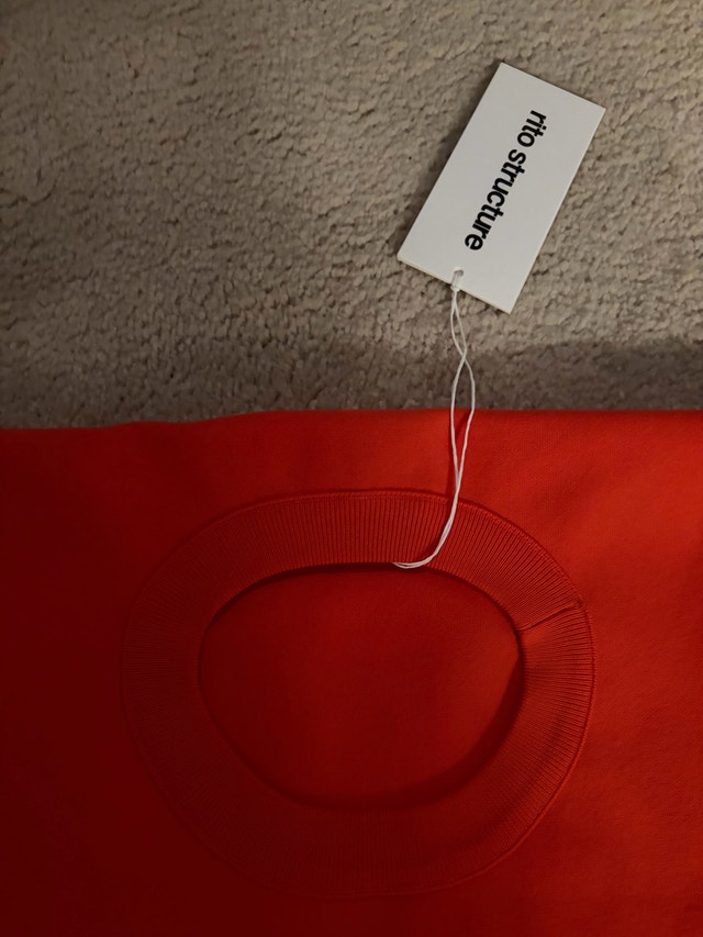 Rito Structure Oversize Orange Sweatshirt Size S - photo 2