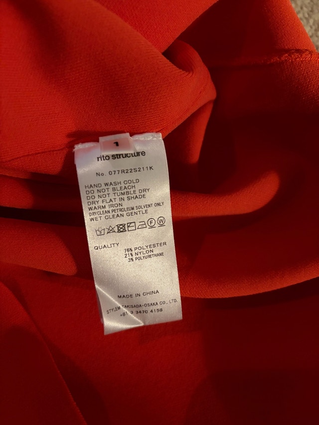 Rito Structure Oversize Orange Sweatshirt Size S - photo 4