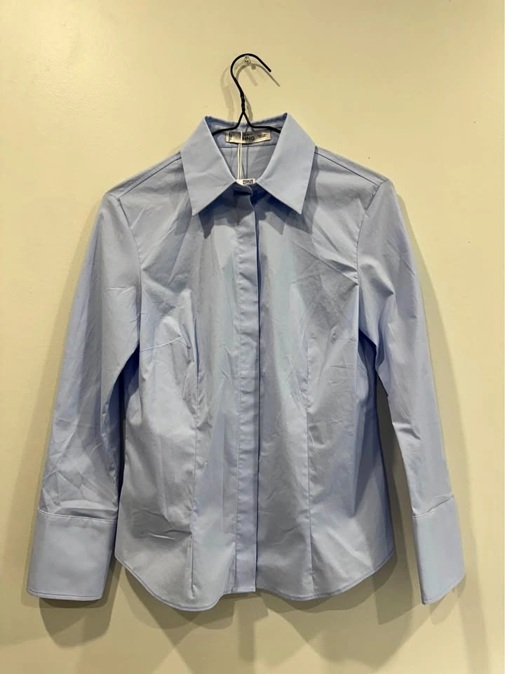Mango Poplin Women’s Dress Shirt – XS – Brand New with Tags