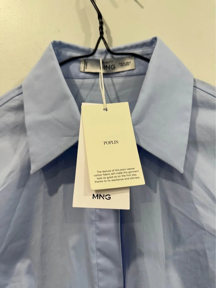 Mango Poplin Women’s Dress Shirt – XS – Brand New with Tags - photo 4