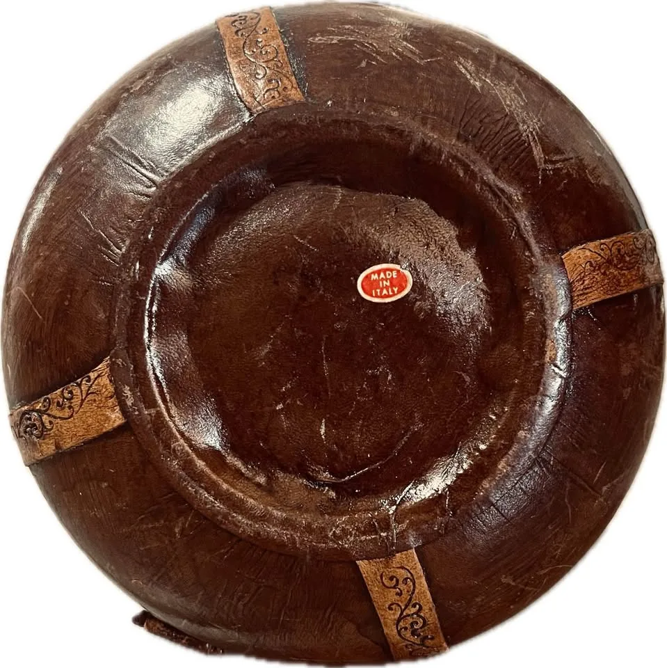 Vintage Leather-Wrapped Nautical Globe Bottle (#20) image indicator(4)