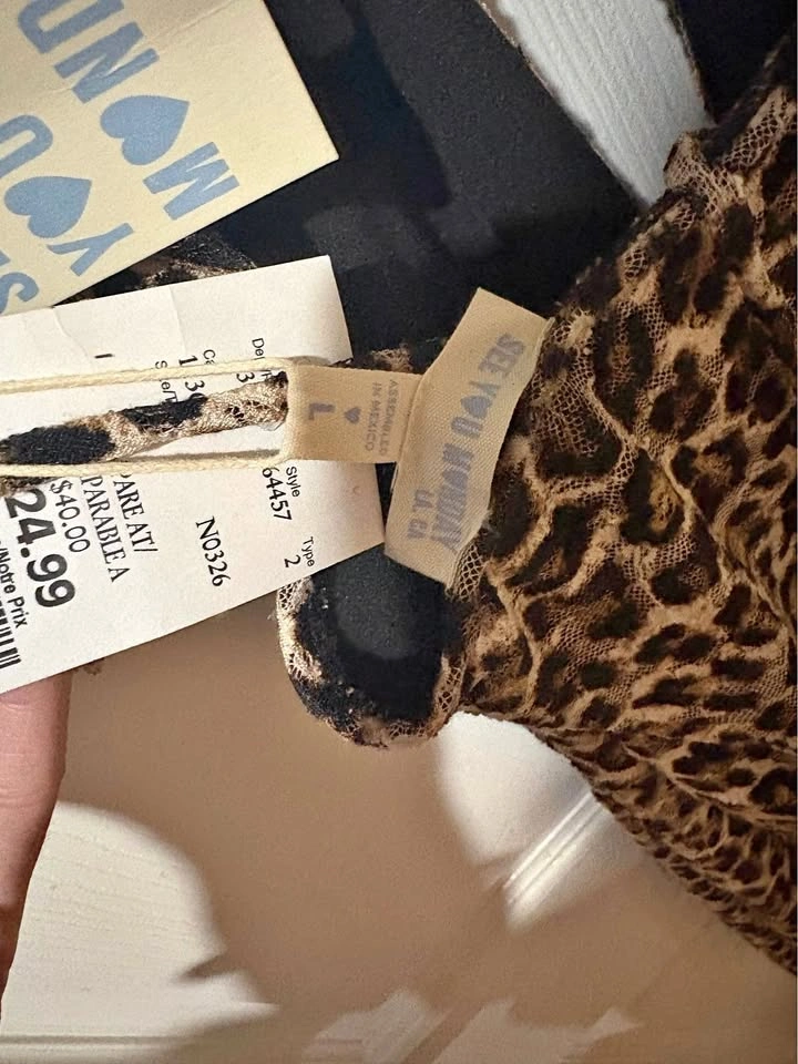 Leopard Print Halter Mini Dress. size L - photo 3