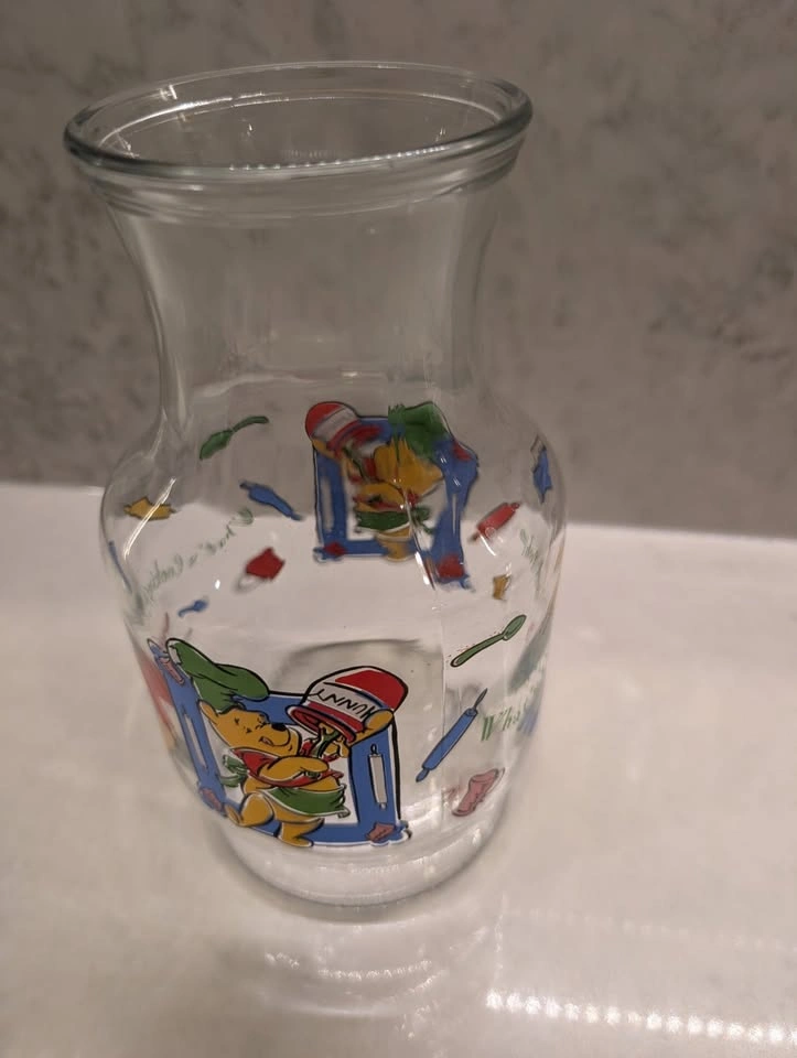 Vintage Anchor Hocking Disney "What's Cooking, Pooh?" Carafe - photo 3