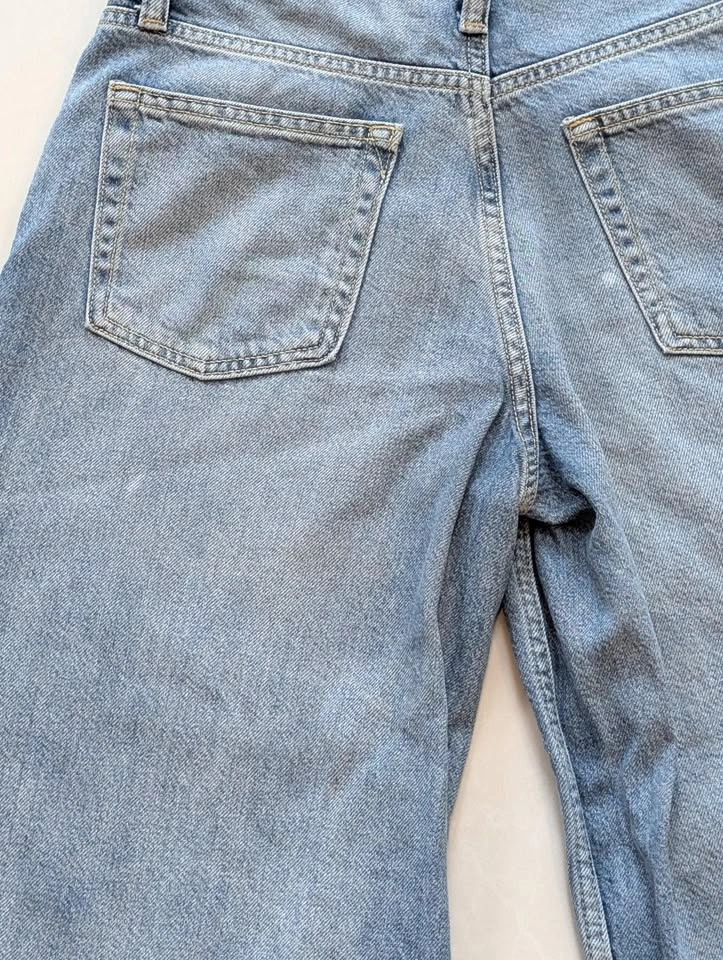 GAP Baggy Mid Rise Jeans Size 25 / 0RS Regular Short Blue - photo 5