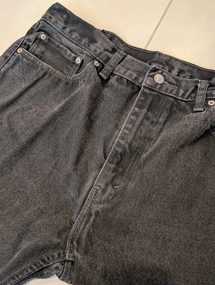 Levi's 505 Men's Regular Fit Straight Leg Faded Black Denim 38x3 - photo 2