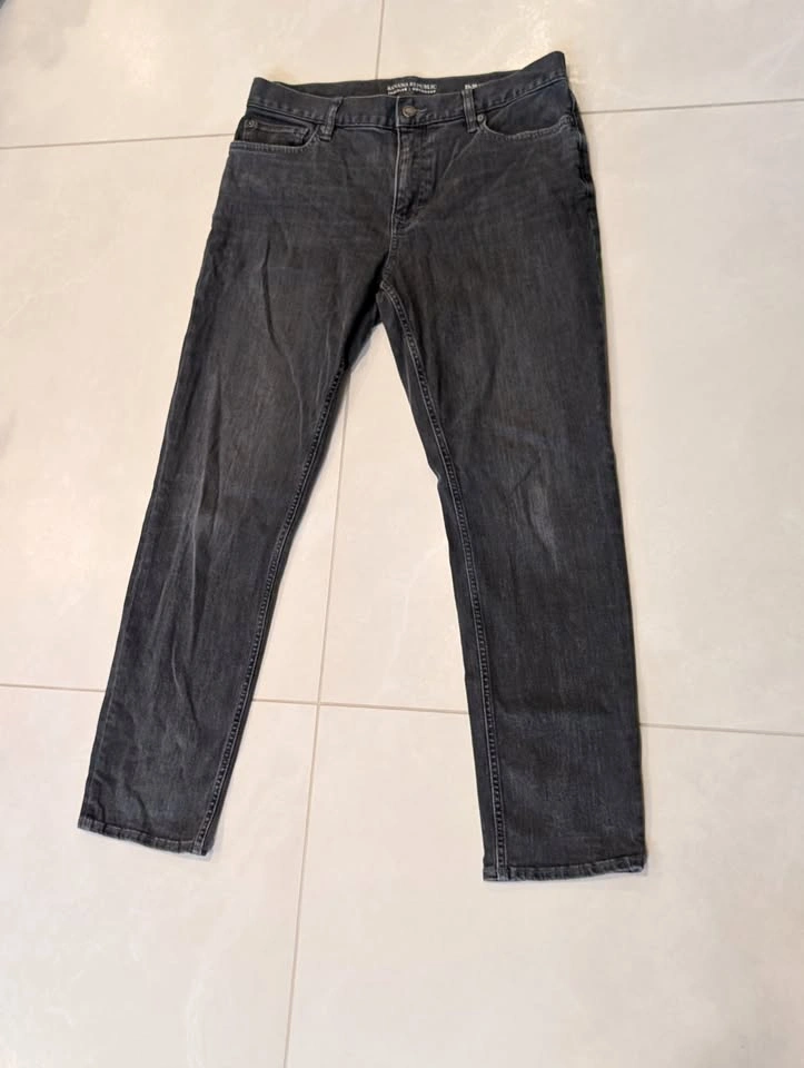 Banana Republic Men's Slim Dry Indigo Traveler Jeans - Granite G