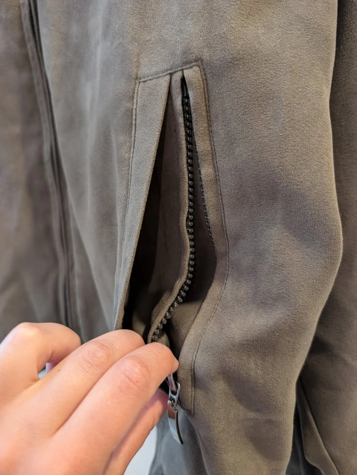 Vintage Men's Britches Classic Sport Faux Suede Bomber Jacket - photo 2