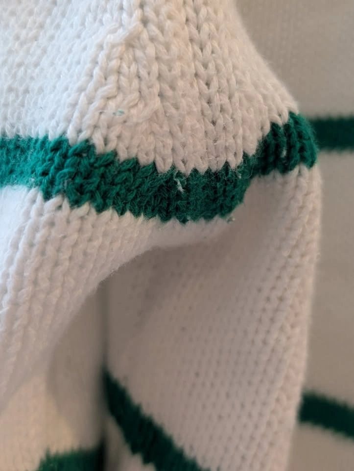 United Colors of Benetton Striped Quarter-Zip Cotton Sweater - photo 4