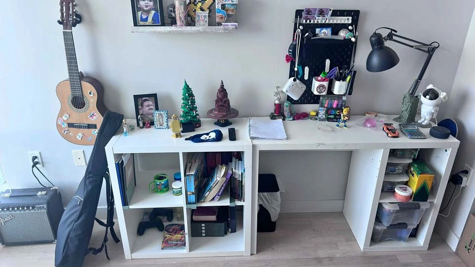 IKEA KALLAX Desk and Shelving Units