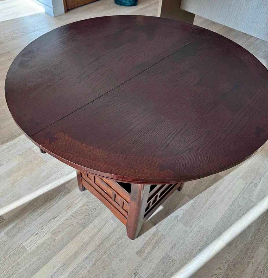 Solid wood dining table