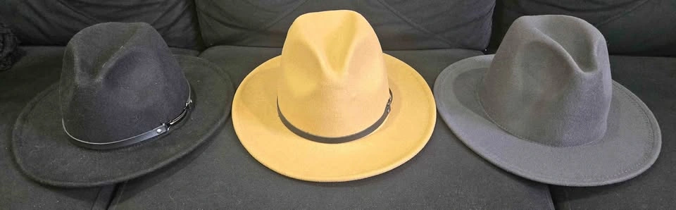 Stylish Wide Brim Fedora Hats-Unisex
