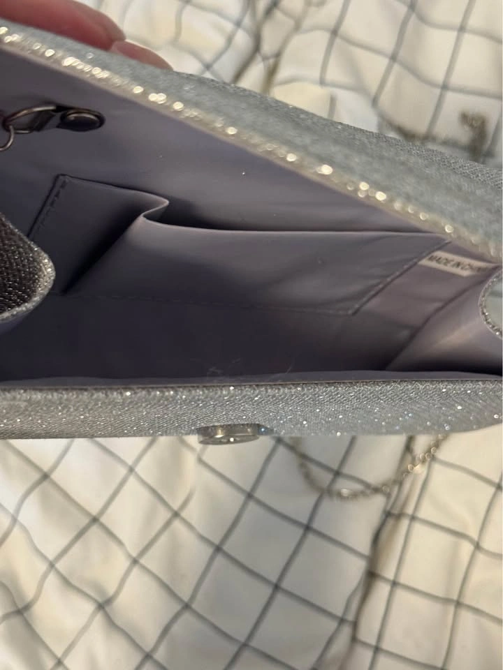 Silver Glitter Evening Clutch Bag - photo 5
