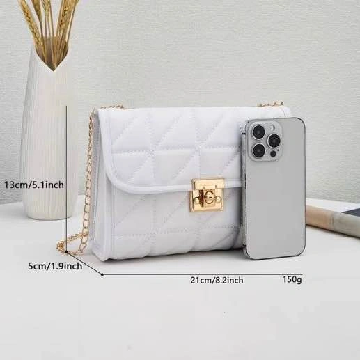 New White Quilted Crossbody Bag - photo 2