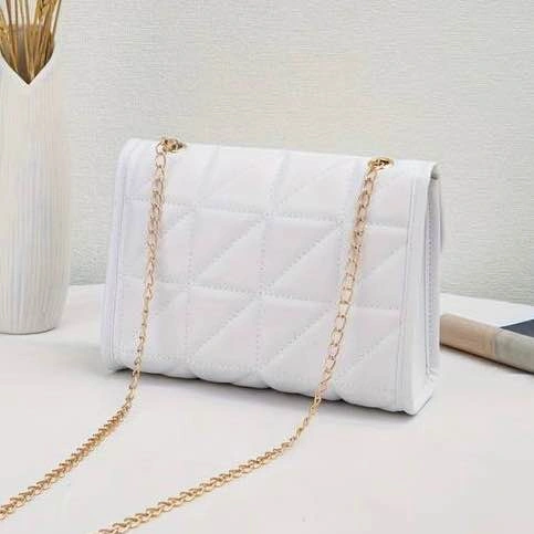New White Quilted Crossbody Bag - photo 3