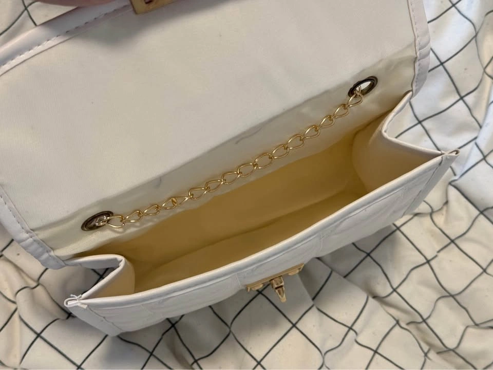 New White Quilted Crossbody Bag - photo 5