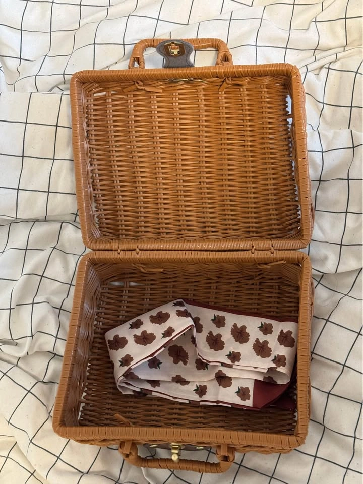 New Vintage Wicker Basket Handbag - photo 3