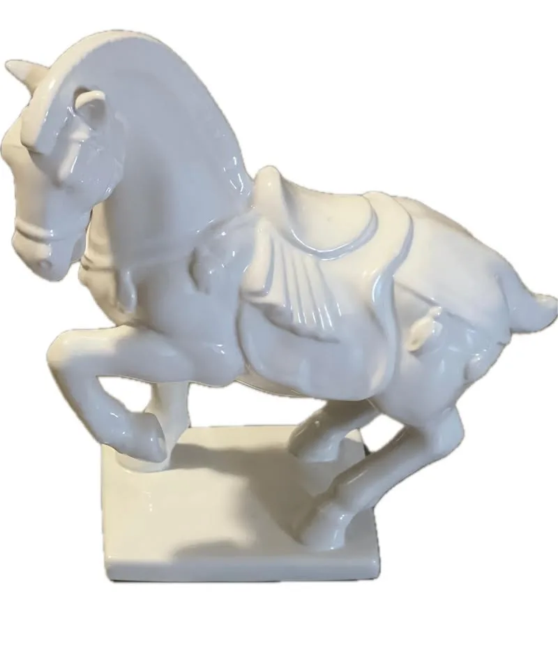 Tang-Inspired White Ceramic Horse (#17) image indicator(2)