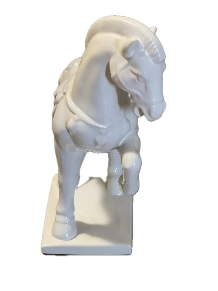 Tang-Inspired White Ceramic Horse (#17) image indicator(4)