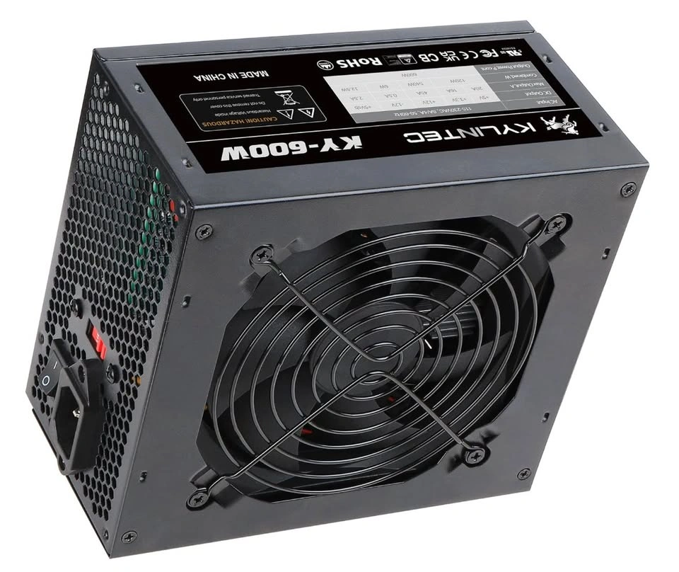 BRAND NEW IN BOX: 600W Desktop ATX Gaming Power Supply (KYLINTEC - photo 2