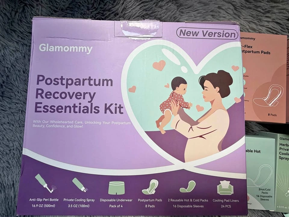 GLAMOMMY Postpartum Recovery Essentials Kit - 24 Pieces