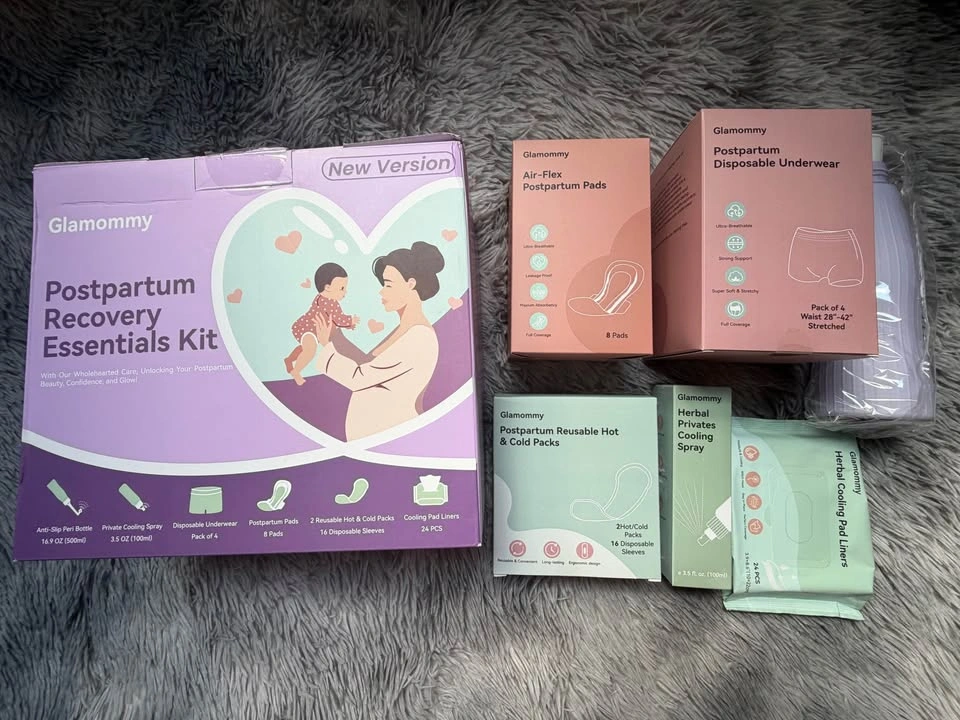 GLAMOMMY Postpartum Recovery Essentials Kit - 24 Pieces - photo 2