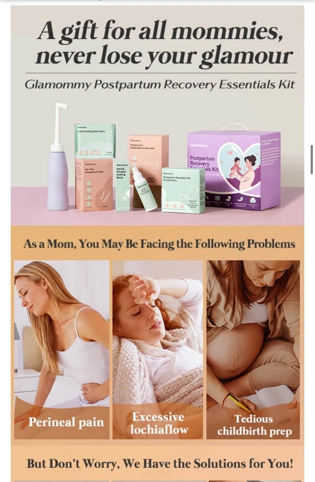 GLAMOMMY Postpartum Recovery Essentials Kit - 24 Pieces - photo 5