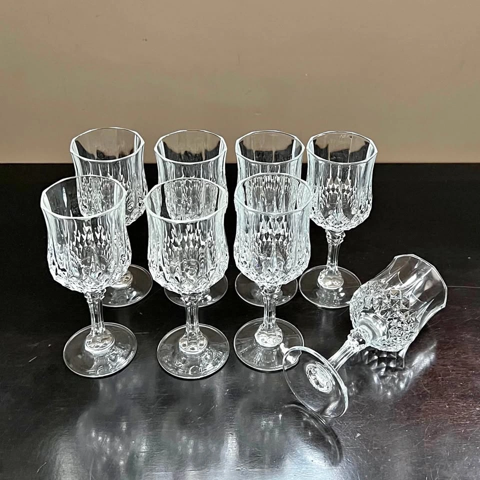 Longchamp Sherry / Wine Glasses, Cristal D'Arques France