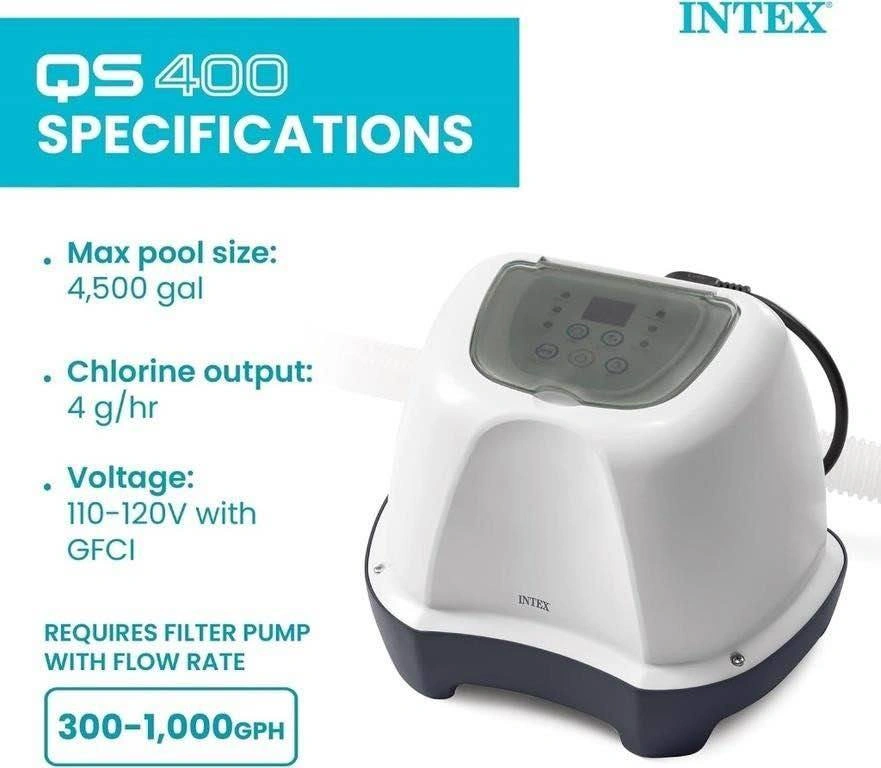 Intex Krystal Clear QS400 Saltwater System 4500 GAL - photo 3
